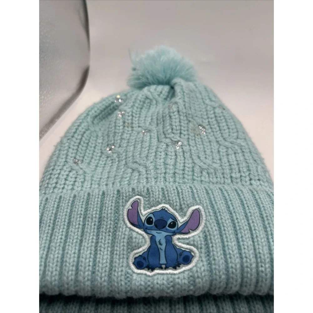 Disney Lilo & Stitch Beanie Hat Girls Blue‎